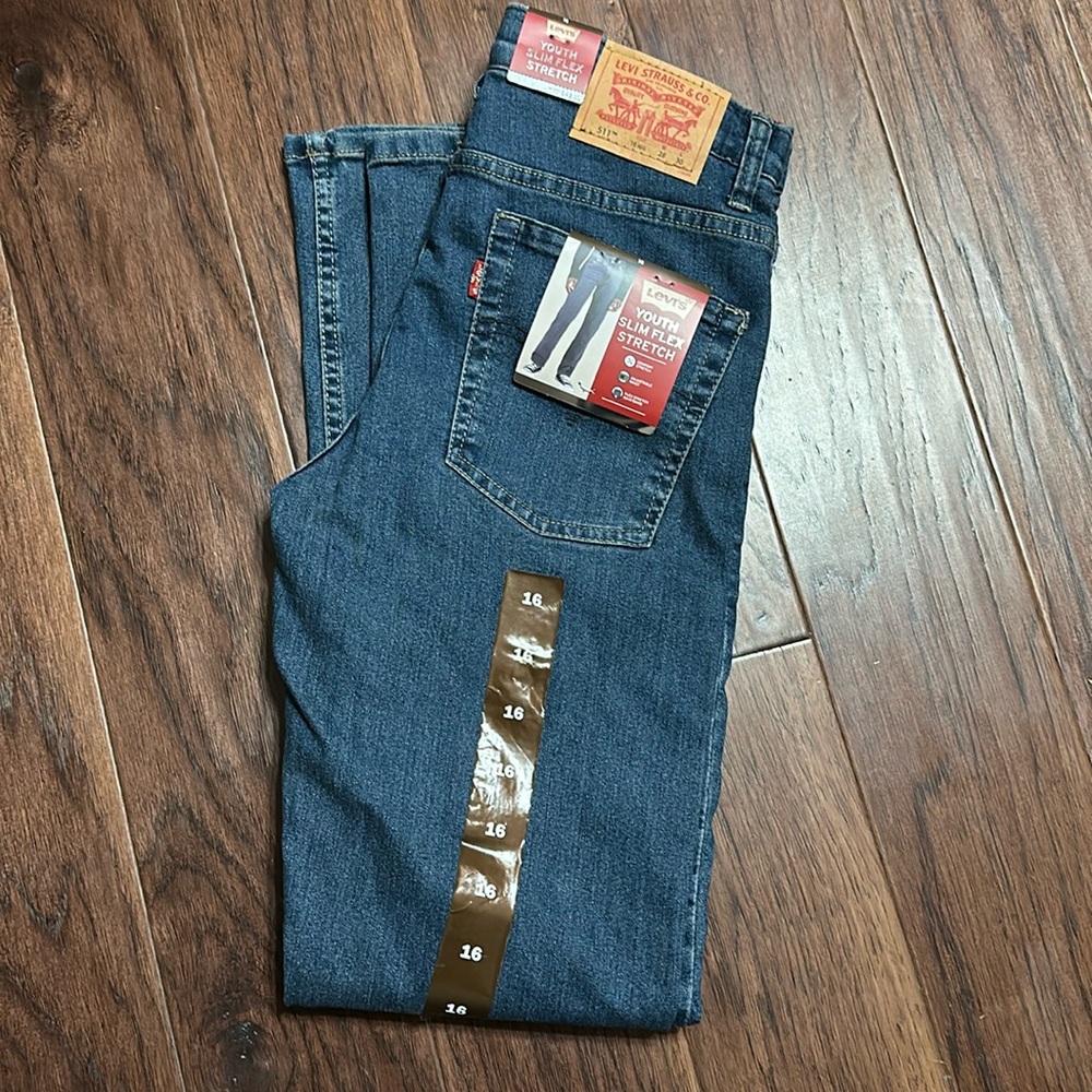 Boys jeans Levi’s 511 slim flex stretch size 16.